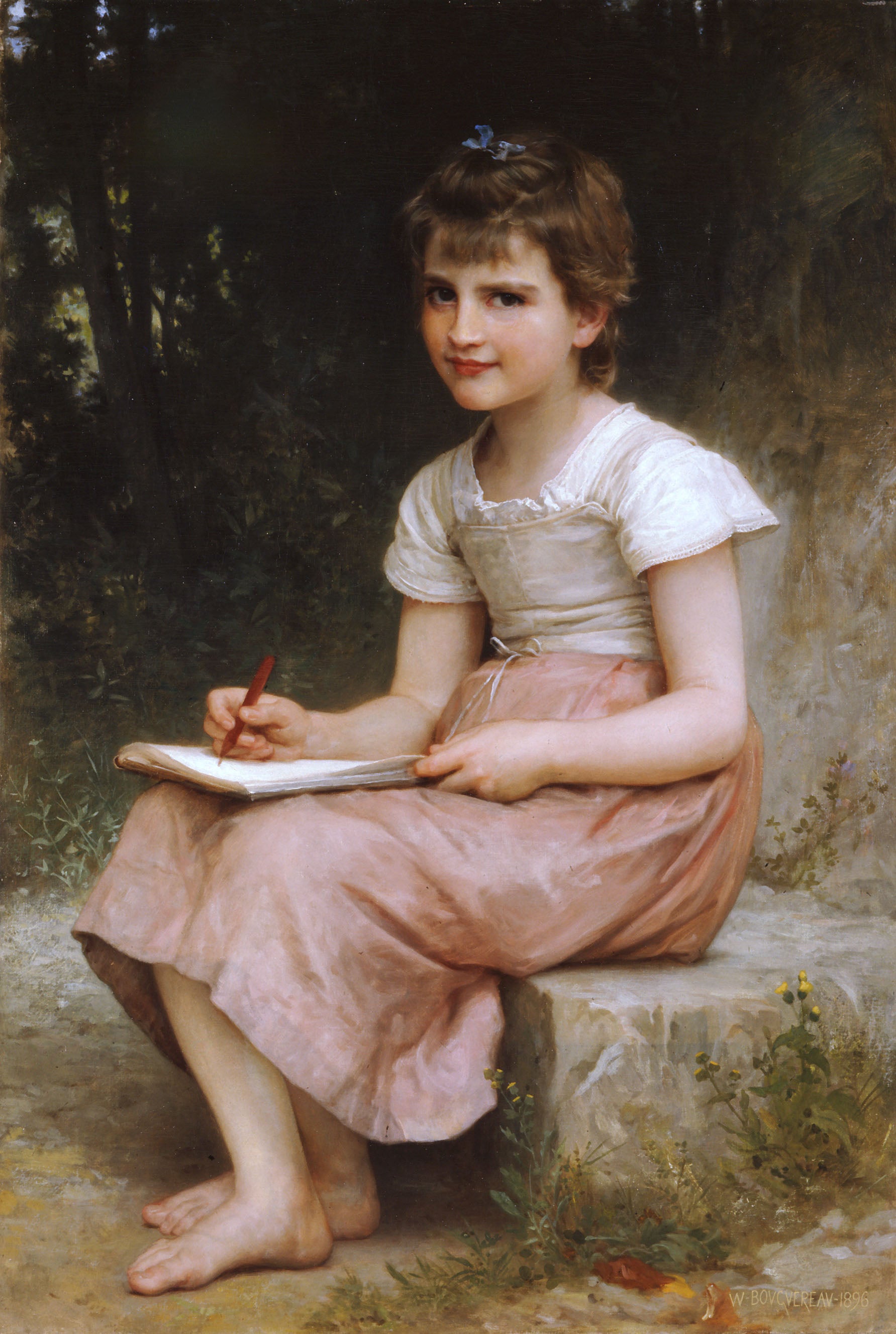 Reproduction du tableau « Une vocation - Bouguereau » par Alpha Reproduction en peinture à l’huile