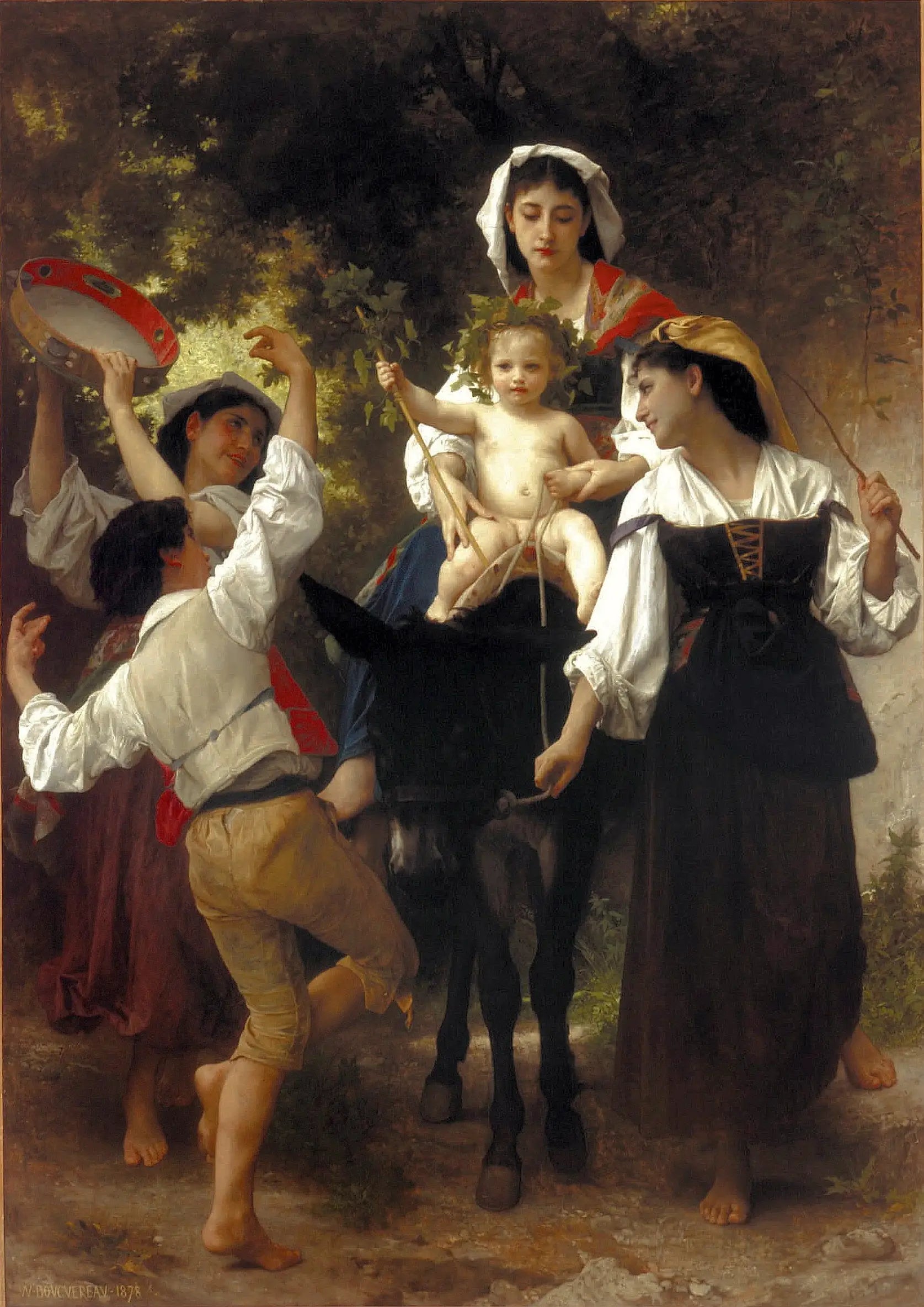 Reproduction du tableau « Retour de la Moisson - Bouguereau » par Alpha Reproduction en peinture à l’huile