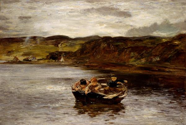 Les Jeunes Pêcheurs, William McTaggart, 1876, peinture à l’huile