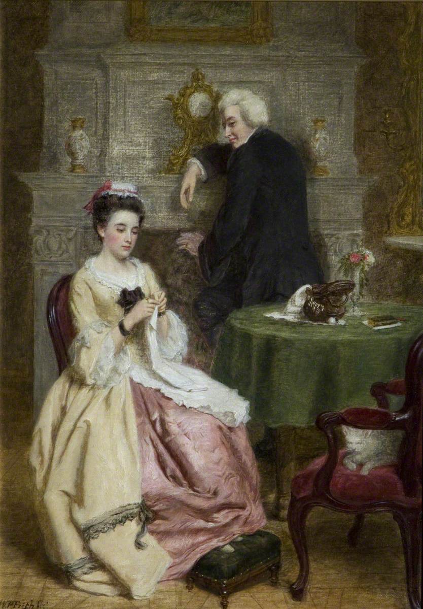 Sterne et la fille de l'aubergiste français - William Powell Frith