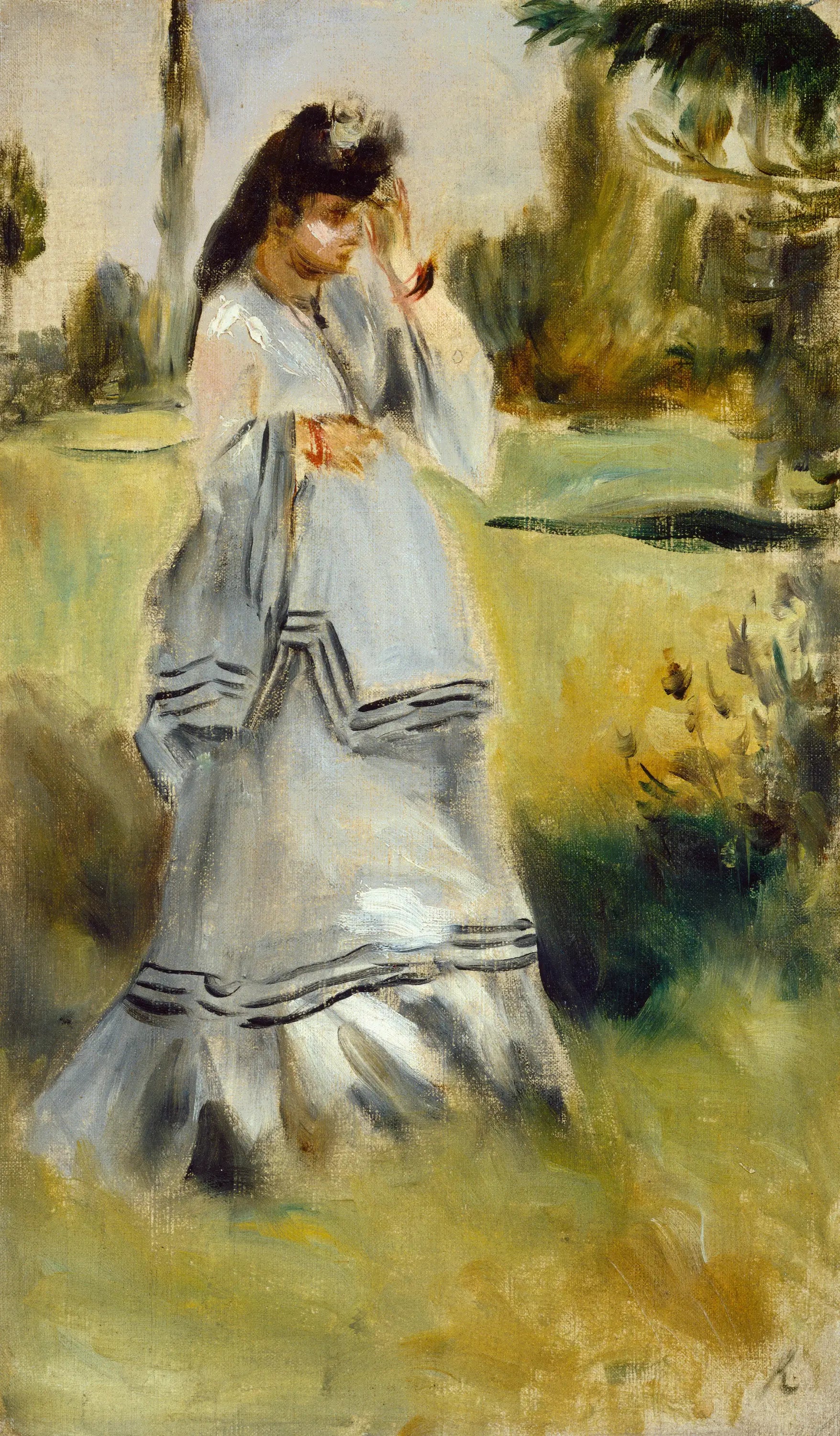 Reproduction du tableau « Femme dans un parc - Pierre-Auguste Renoir » par Alpha Reproduction en peinture à l’huile