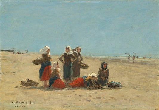 🏖 נשים על חוף ברק – יוג'ן בודן (1881)