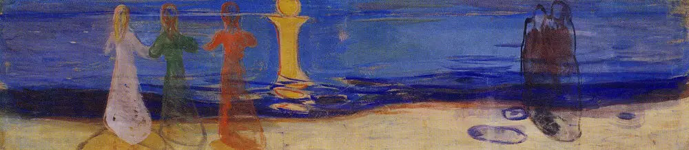 Reproduction du tableau « À la mer - Edvard Munch » par Alpha Reproduction en peinture à l’huile
