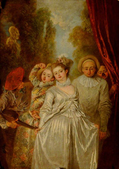 Acteurs de la troupe italienne - Antoine Watteau - Alpha Reproduction
