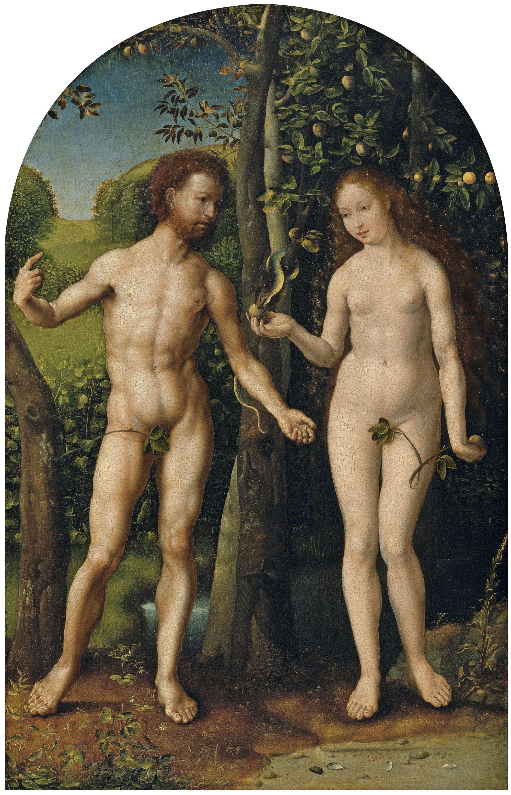 Adam et Ève - Jan Gossaert image 1 copie peinte à la main à l’huile