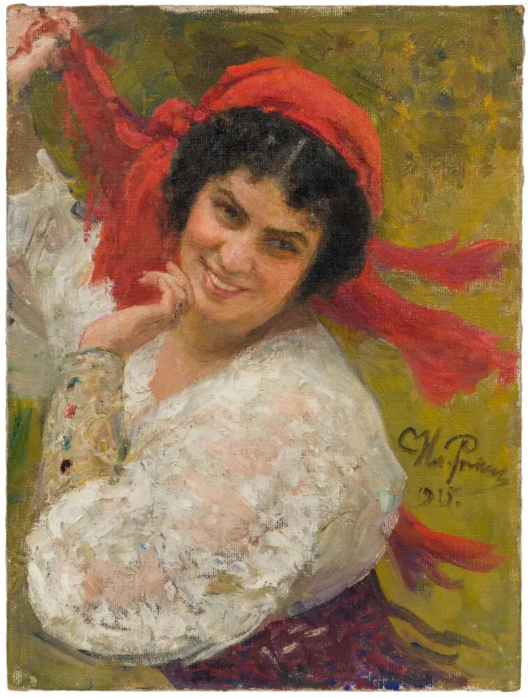 אדלייד פון סקילונדז, 1882-1969, מפעילה, מחנכת, מתנה עם ולדיסלב סקילונדז - איליה רפין