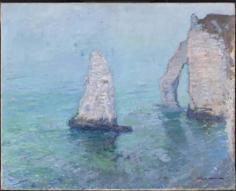 המחט והשער במורד הזרם, Étretat W1033 - קלוד מונה