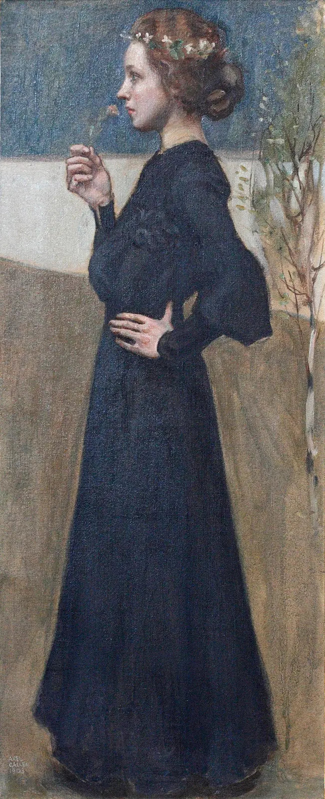 Le Printemps, portrait d’Anna Slöör, peinture d’Akseli Gallen-Kallela