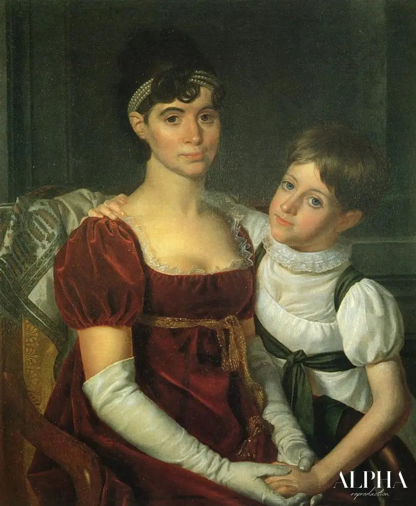 Alida Livingston Armstrong et sa fille - Rembrandt Peale - Reproductions de tableaux et peintures haut de gamme