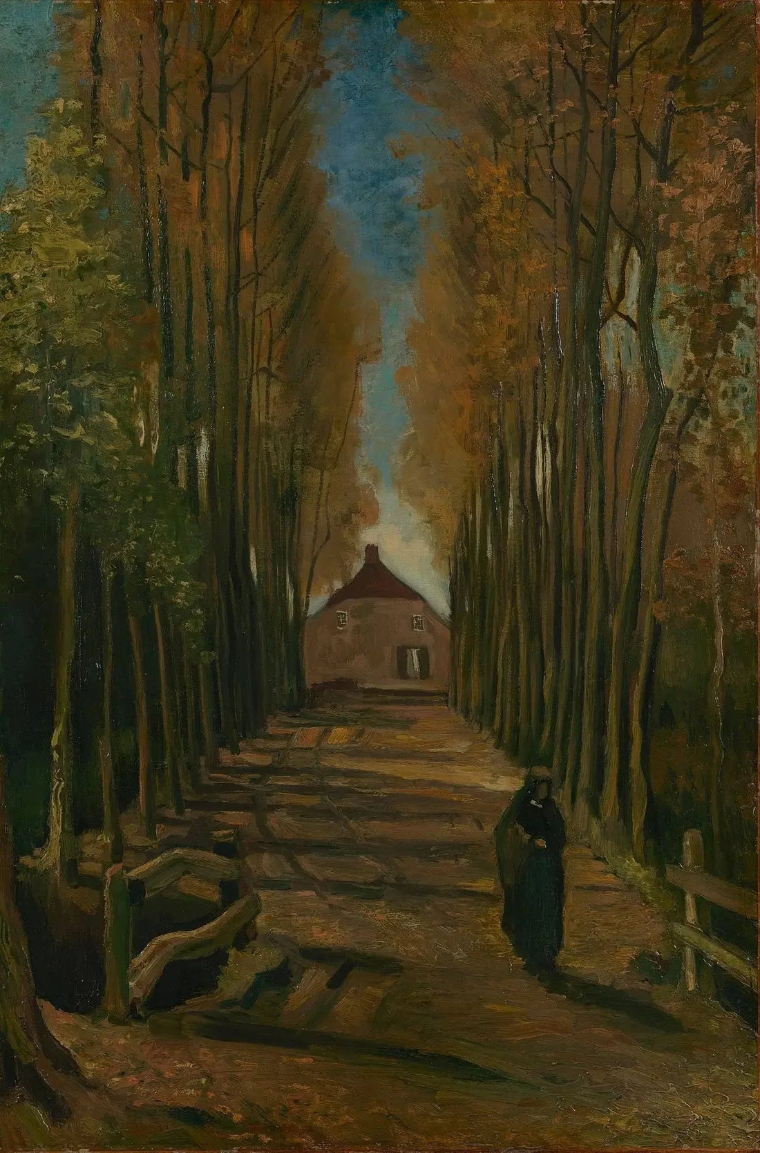 שדרת הפופלרים בסתיו - Vincent van Gogh