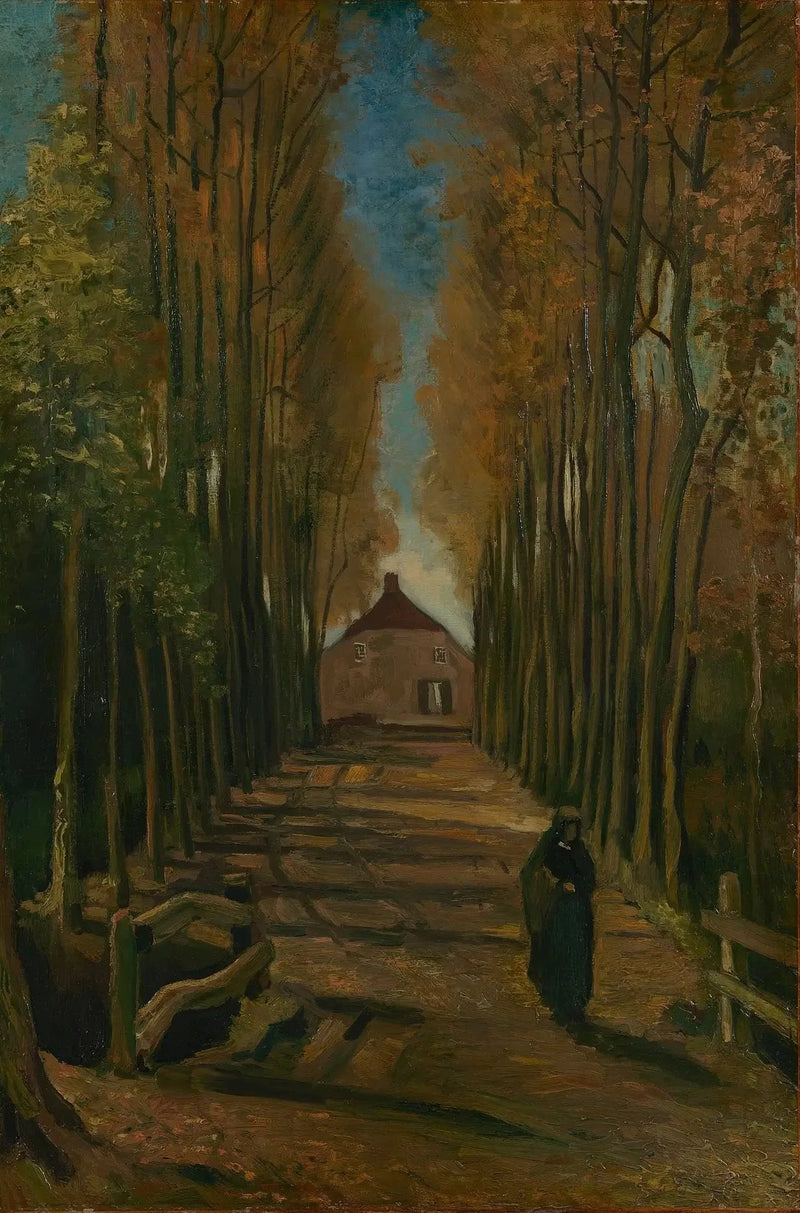 שדרת הפופלרים בסתיו - Vincent van Gogh