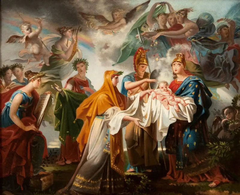 אלגוריה של לידת לואי ה-14 - צ'ארלס מיינייה