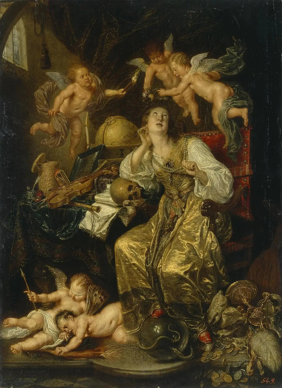 אלגוריה של זהירות המנצחת על ה vanity (אלגוריה של האמונה) - דוד טנייר הצעיר