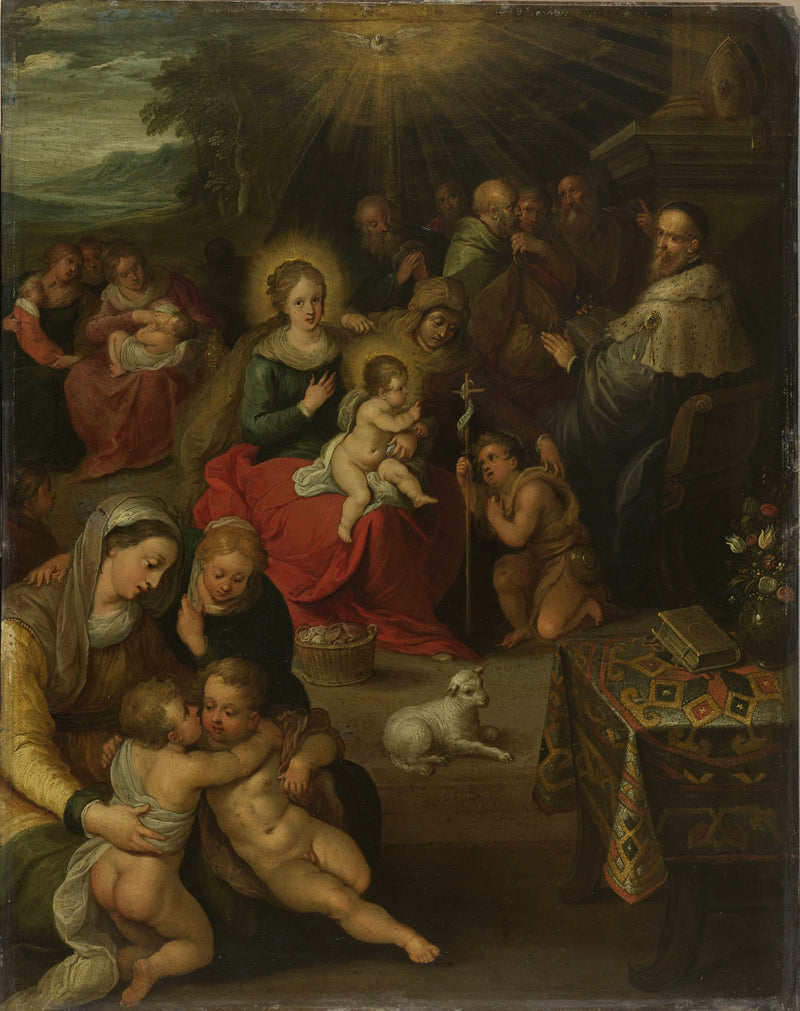 Allégorie de l'Enfant Jésus comme agneau de Dieu - Frans II Francken