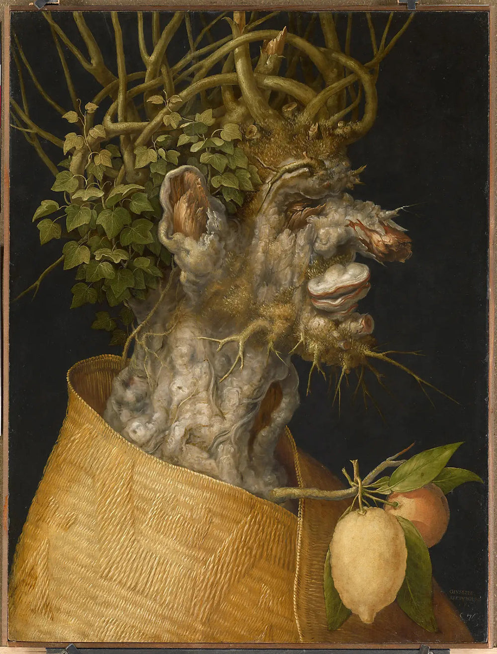 Allegory of Winter - Giuseppe Arcimboldo image 1 tableau peint à l’huile sur toile