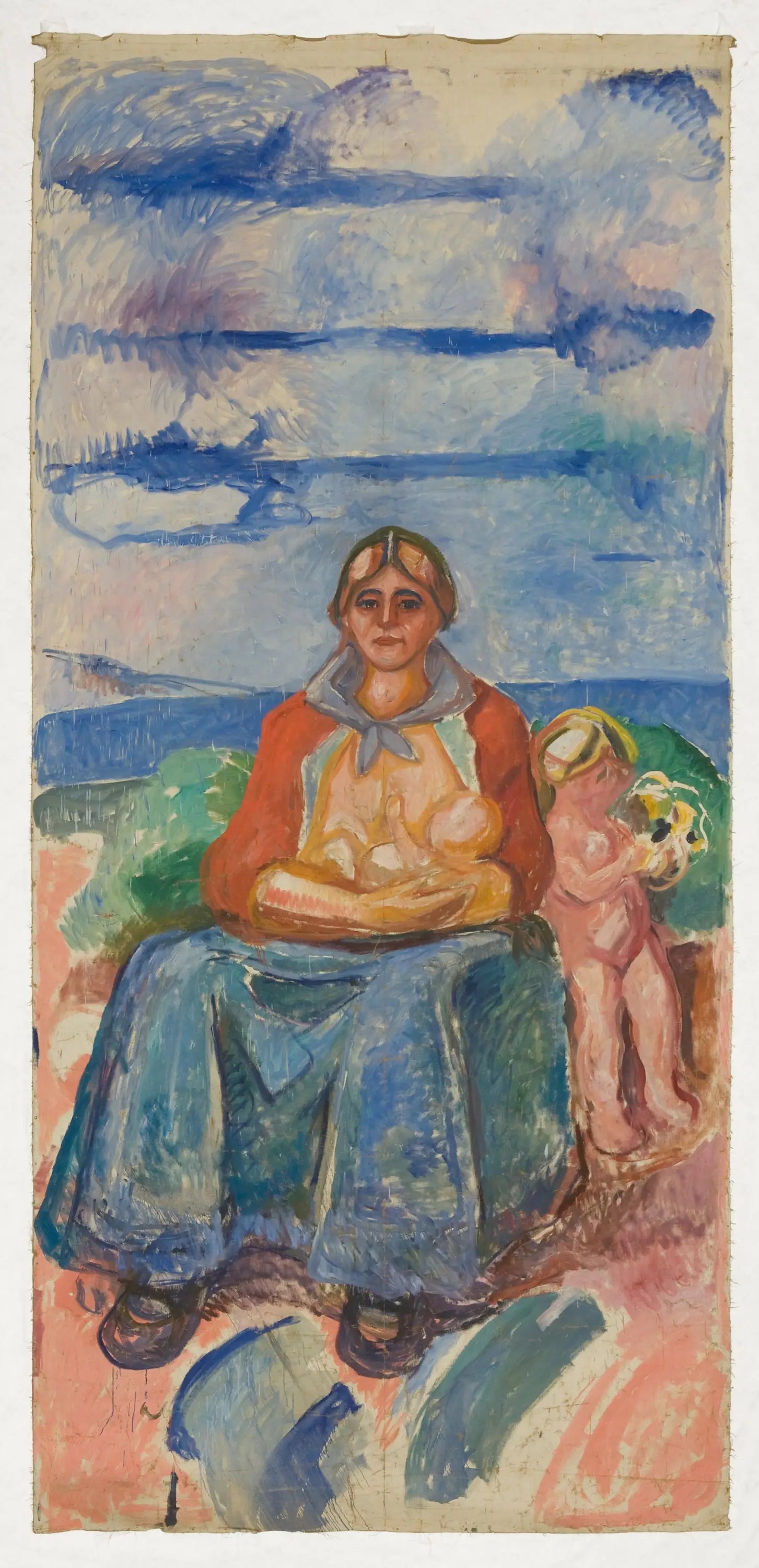 Reproduction du tableau « Alma Mater : partie centrale - Edvard Munch » par Alpha Reproduction en peinture à l’huile