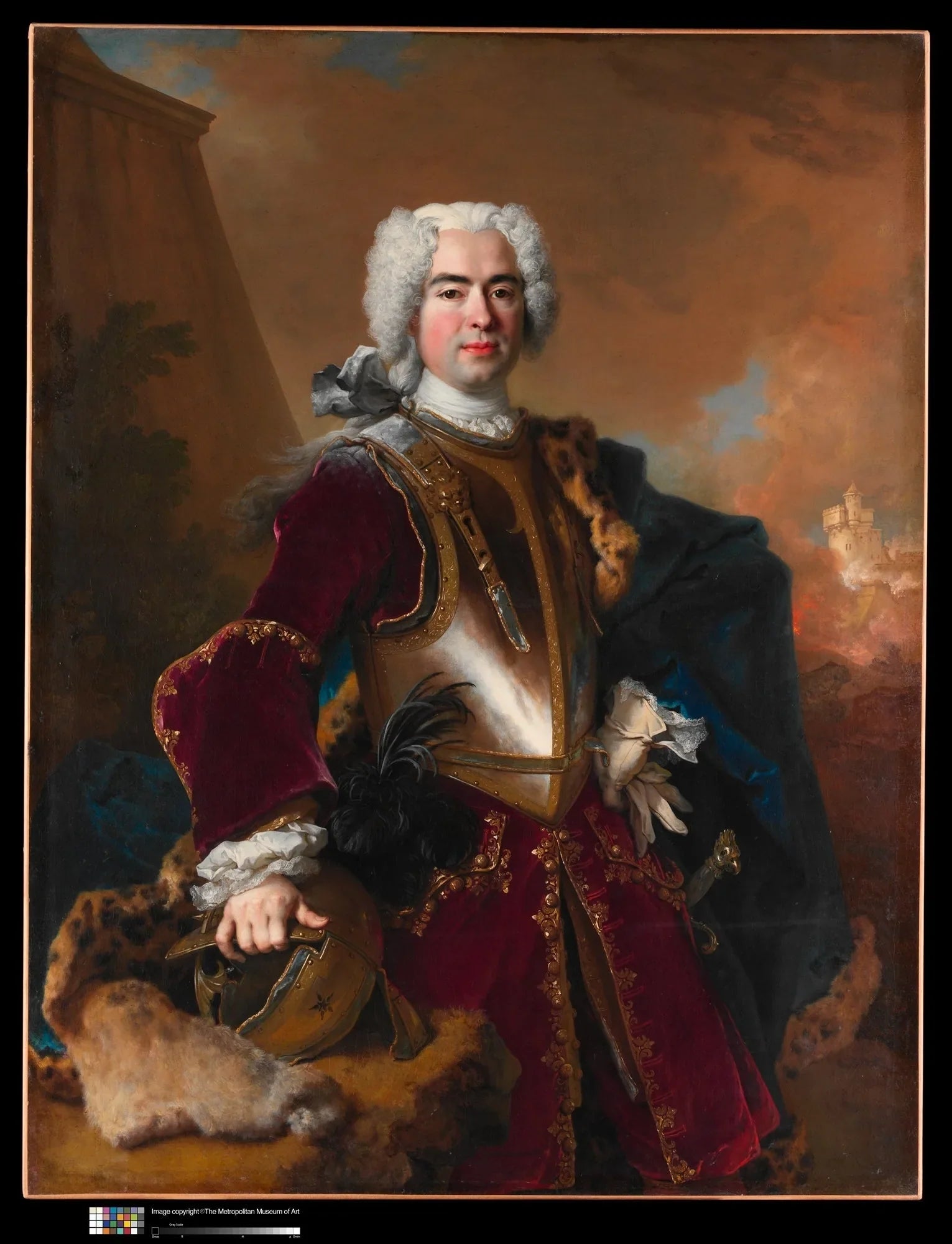 André François Alliages de Theys d'Herculais (1692-1779) - Nicolas de Largillière image 1 copie de tableau peinte à la main
