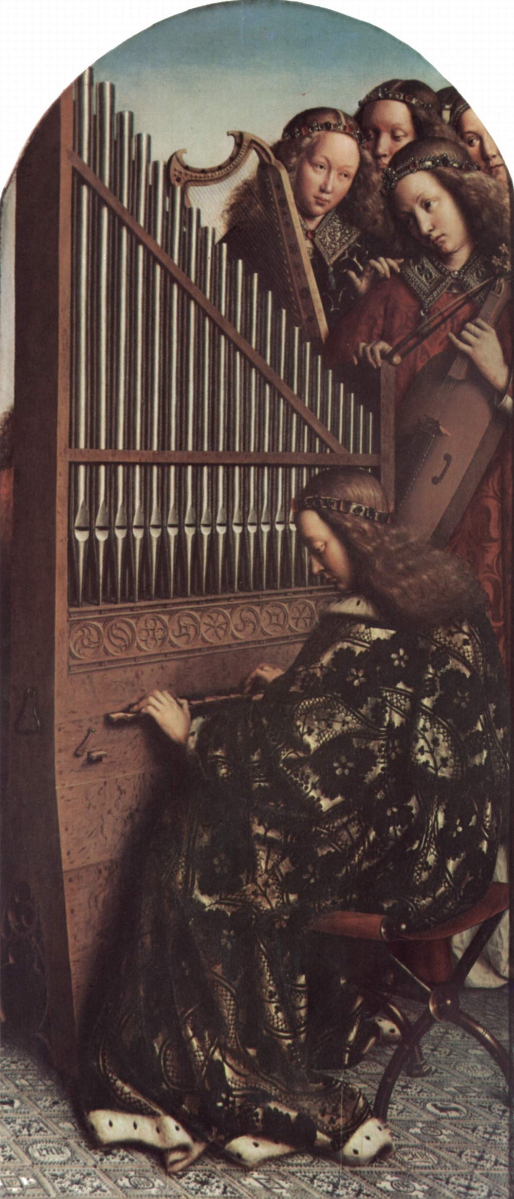 Anges musiciens - Hubert van Eyck image 1 reproduction d’œuvre d’art à l’huile