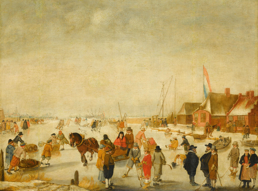 Animation de glaces - Barend Avercamp