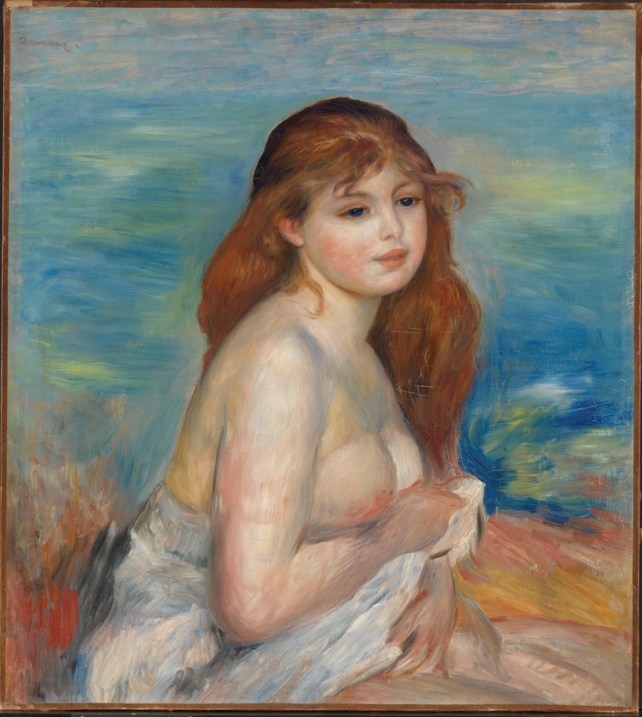Après le bain ou Petite baigneuse de Renoir, Nasjonalmuseet NG.M.01166