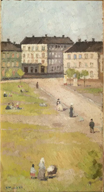Reproduction du tableau « Après-midi sur la place Olaf Rye - Edvard Munch » par Alpha Reproduction en peinture à l’huile