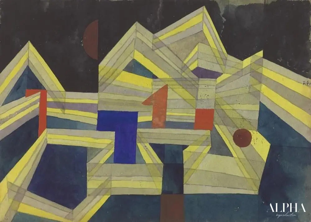 Architectur, transparent-structural - Paul Klee - Reproductions de tableaux et peintures haut de gamme