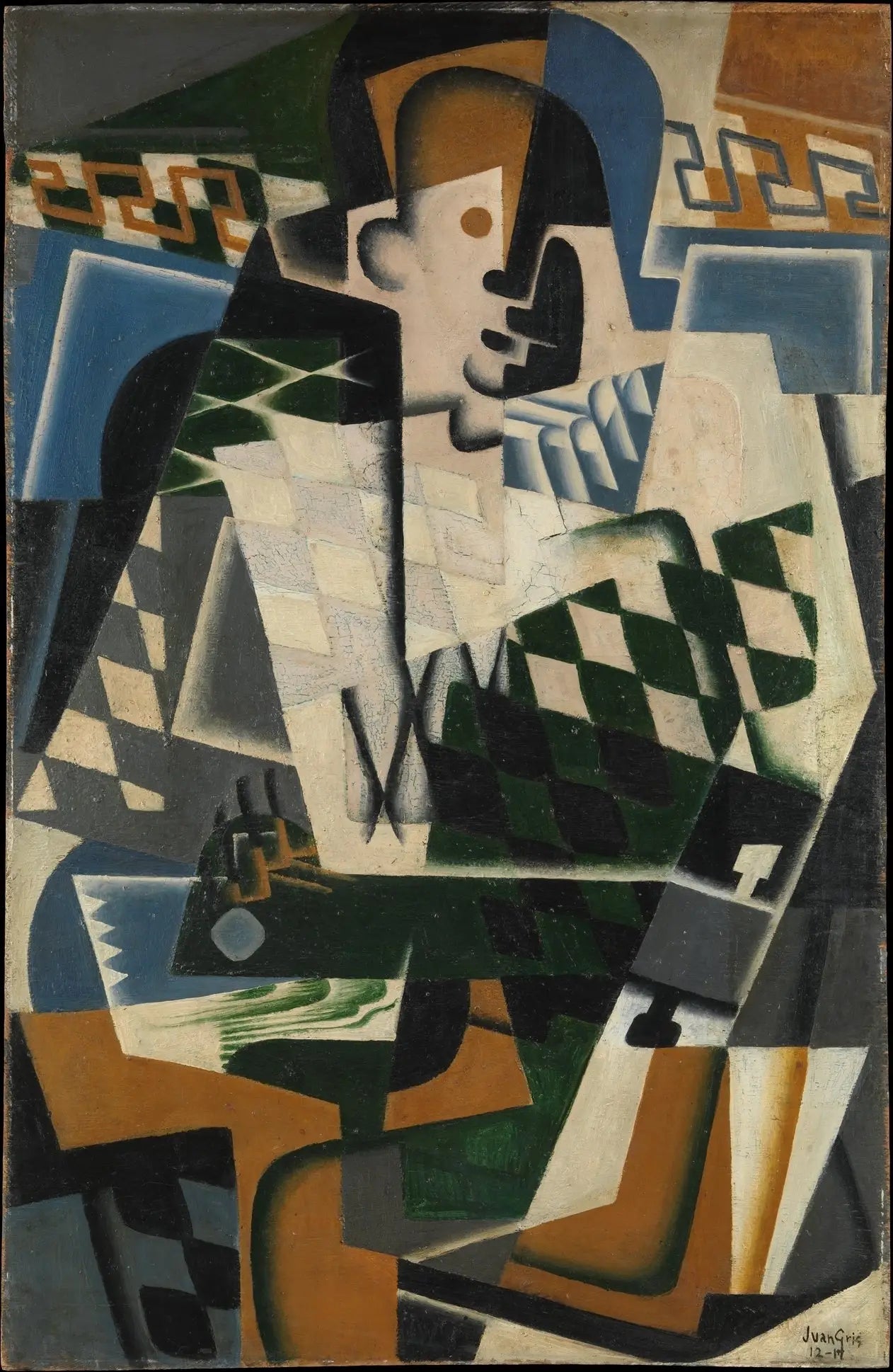 Arlequin à la guitare - Juan Gris - Alpha Reproduction