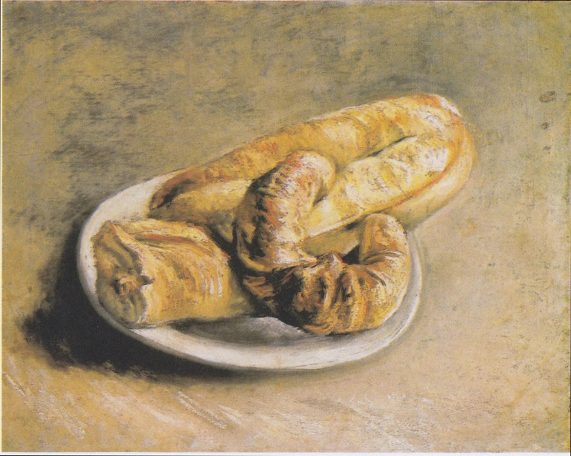 טבע דומם, צלחת עם לחם - Vincent van Gogh