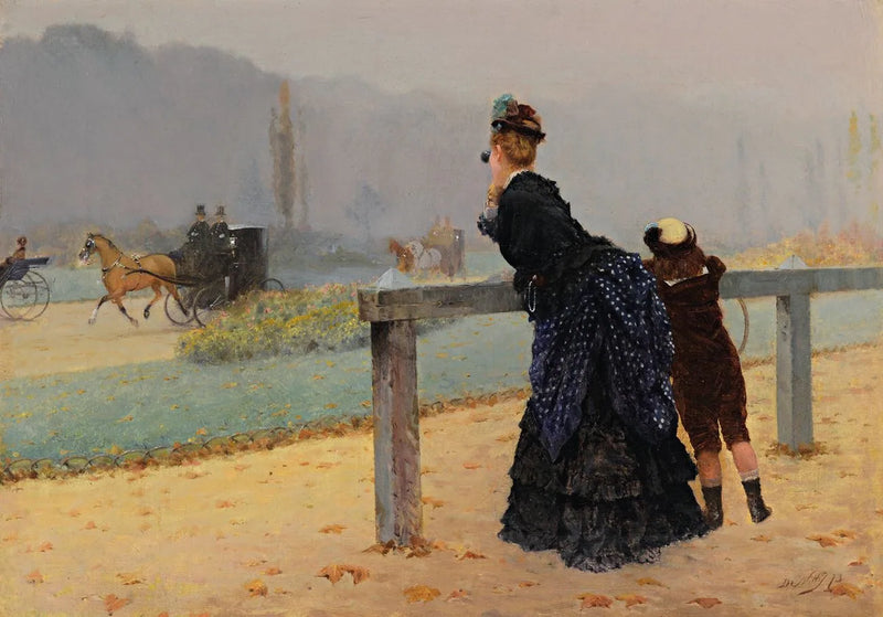 ב-Bois de Boulogne, פריז - Giuseppe De Nittis