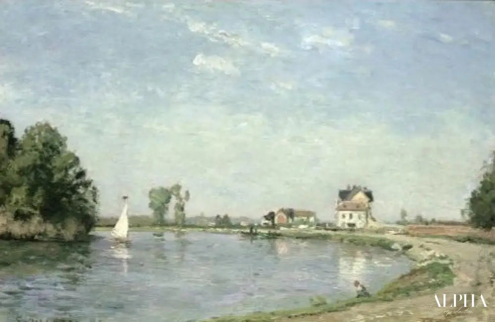 Au bord de la rivière Edge - Edouard Manet - Reproductions de tableaux et peintures haut de gamme