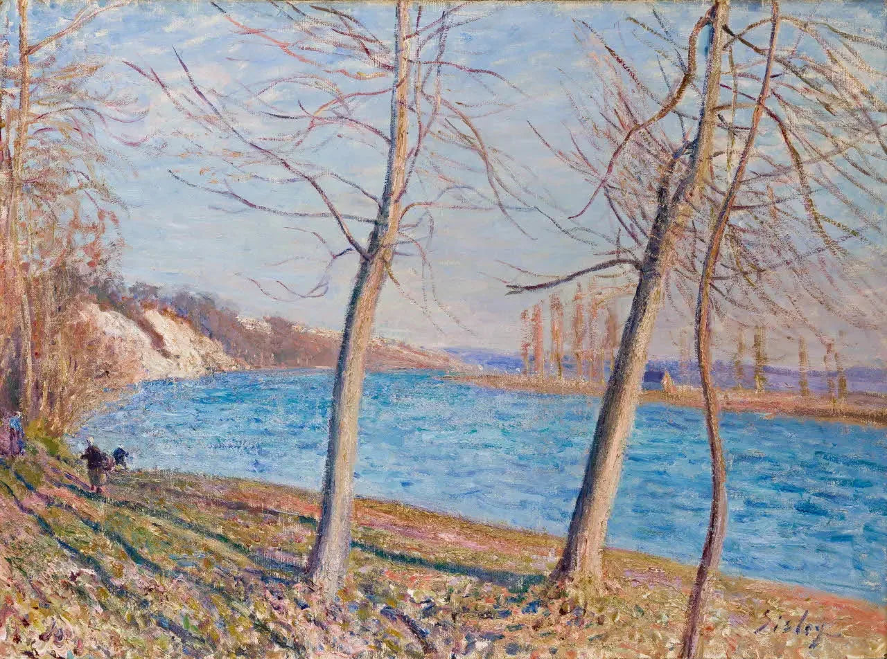 Au bord du Loing - Alfred Sisley image 1 reproduction réalisée par Alpha Reproduction