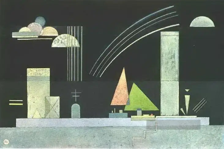 Reproduction du tableau « Au repos - Vassily Kandinsky » par Alpha Reproduction en peinture à l’huile