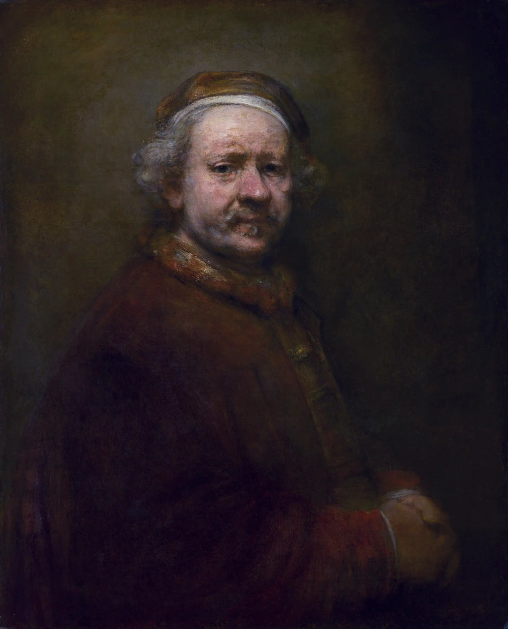 Autoportrait à l'âge de 63 ans - Rembrandt image 1 copie de tableau peinte à la main