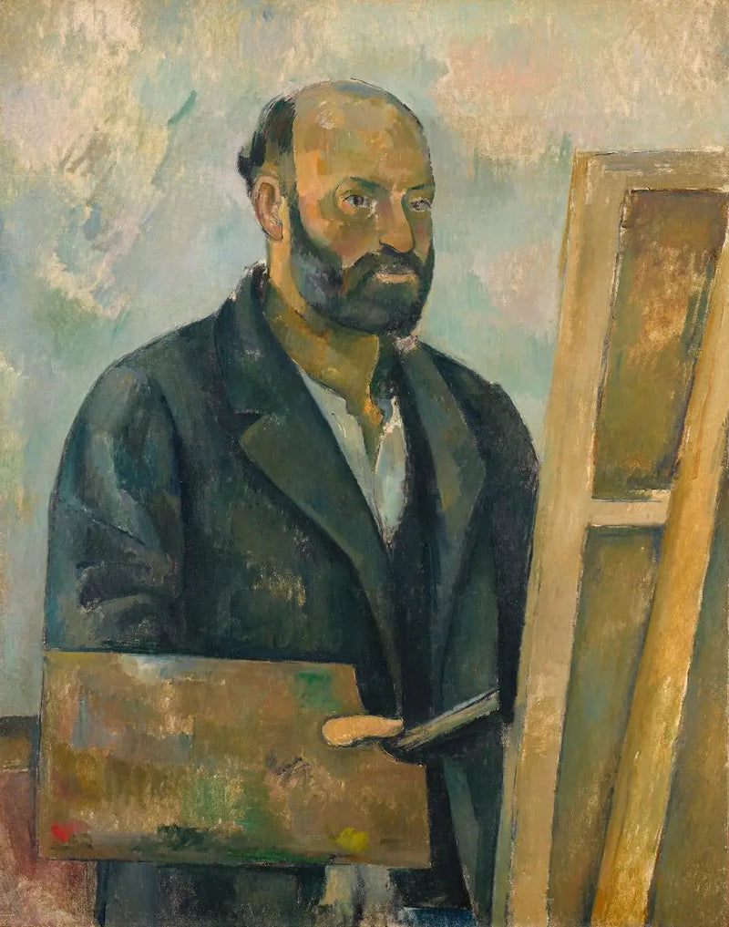 אוטופורטרט עם פלטה - פול סזאן