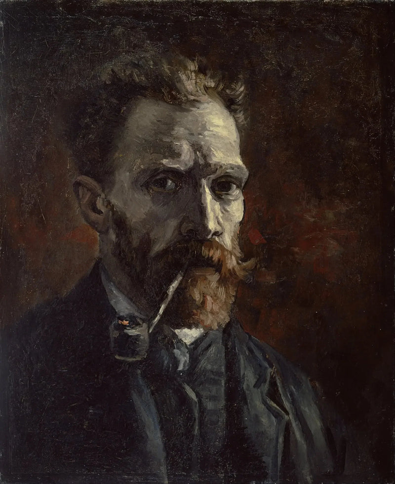 תמונת עצמי עם מקטרת - Vincent van Gogh