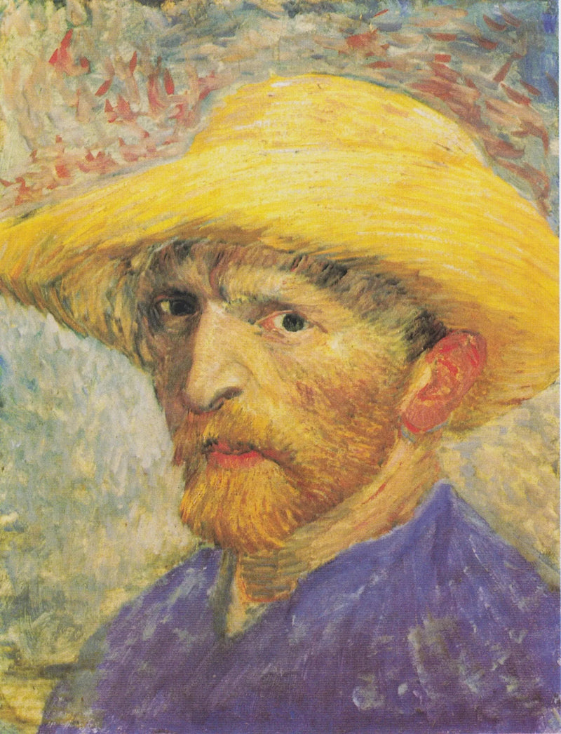 תמונת עצמי עם כובע קש - Vincent van Gogh