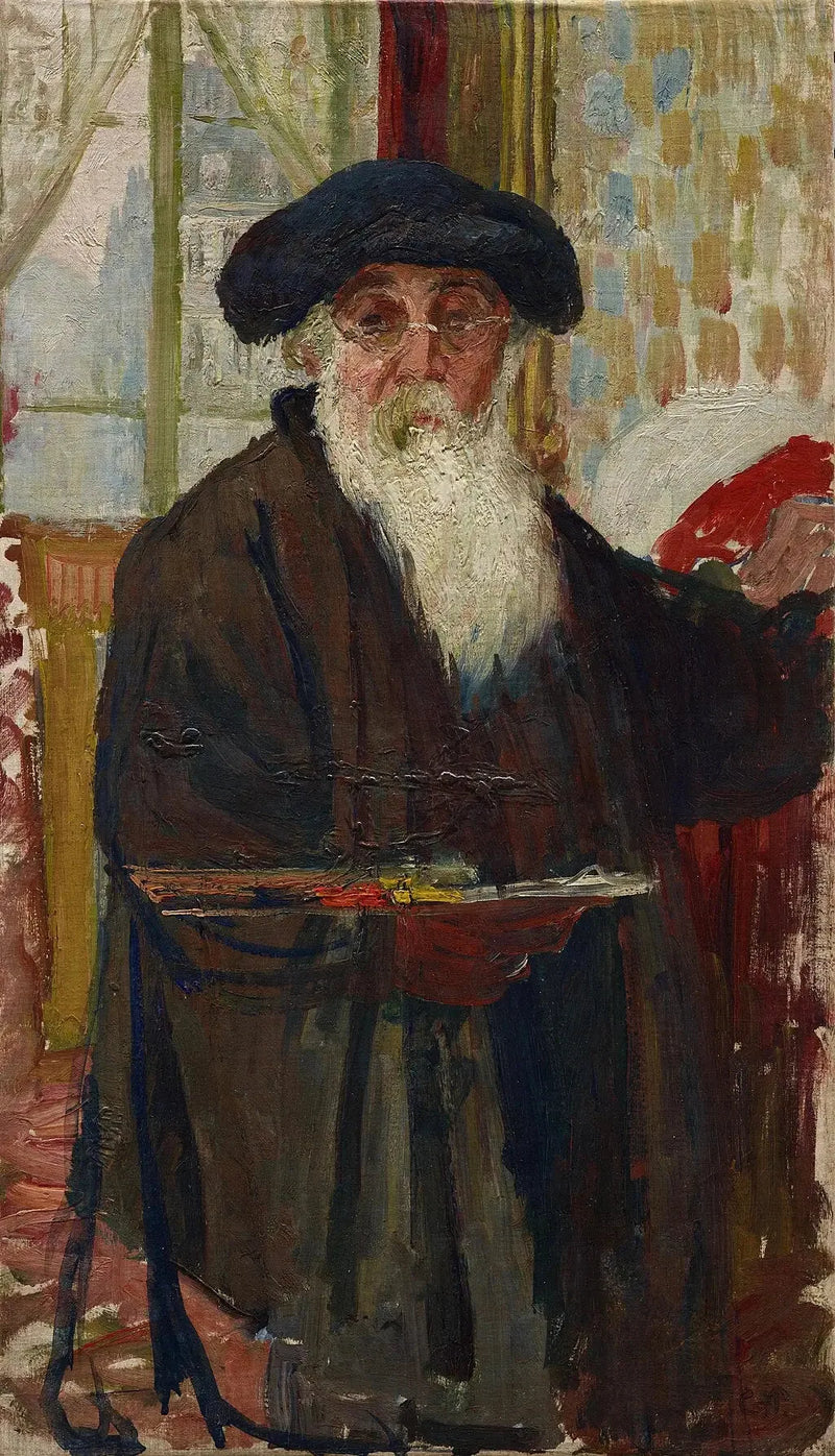 דיוקן עצמי עם פלטה - קמיל פיסארו