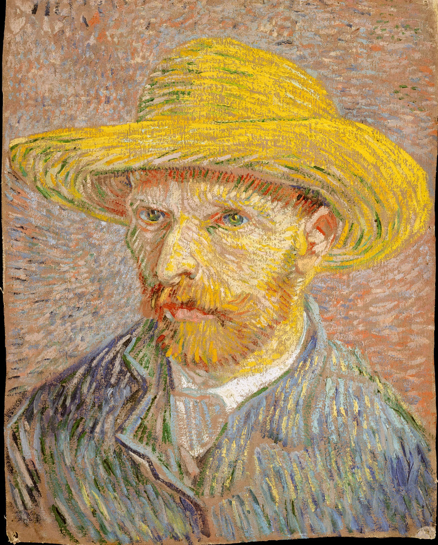 תמונת עצמי עם כובע קש - Vincent van Gogh