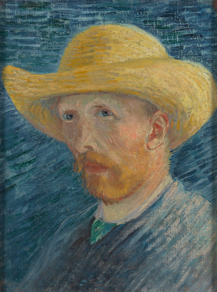 תמונת עצמי עם כובע קש - Vincent van Gogh