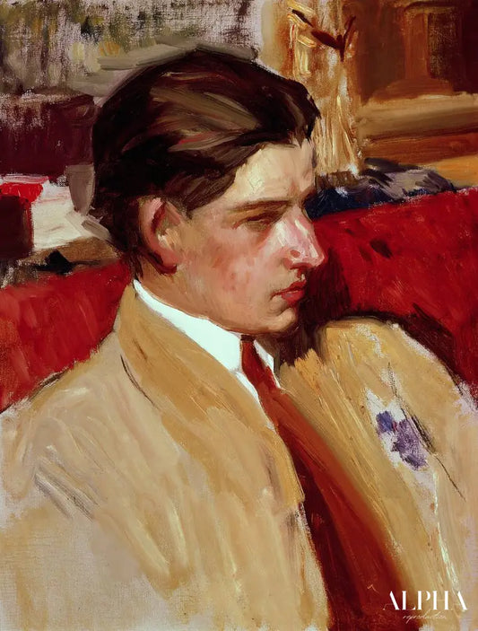 Autoportrait de profil - Sorolla - Reproductions de tableaux et peintures haut de gamme