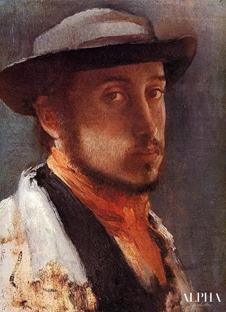 Autoportrait - Edgar Degas - Reproductions de tableaux et peintures haut de gamme