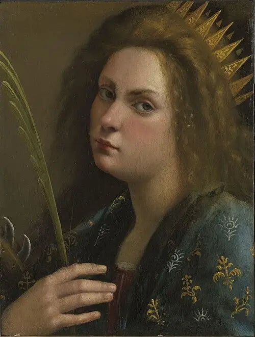 Autoportrait en sainte Catherine d’Alexandrie - Artemisia Gentileschi - Alpha Reproduction
