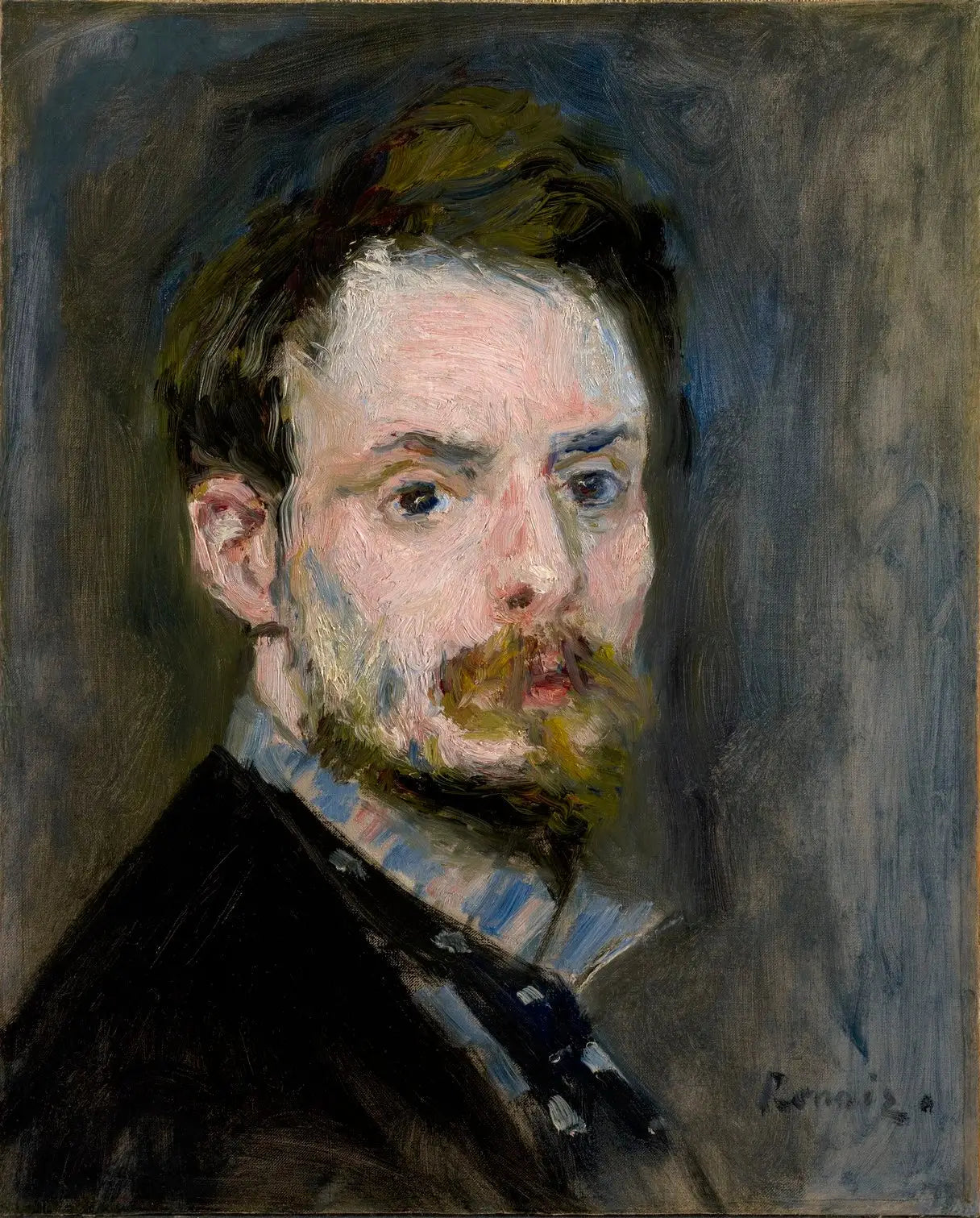 Autoportrait - Pierre-Auguste Renoir image 1 copie peinte à la main à l’huile