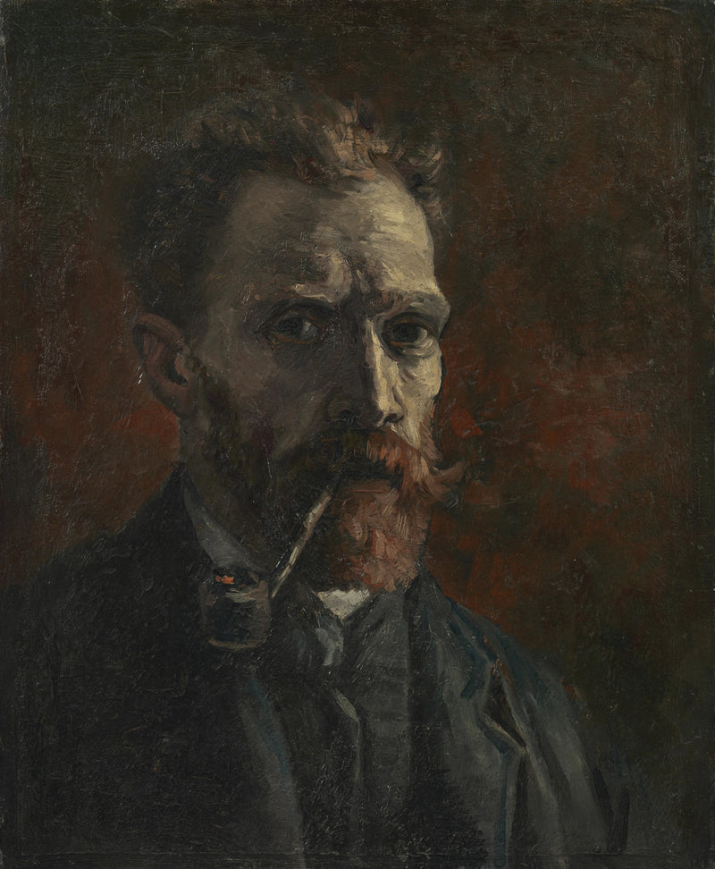 תמונת עצמי עם מקטרת - Vincent van Gogh