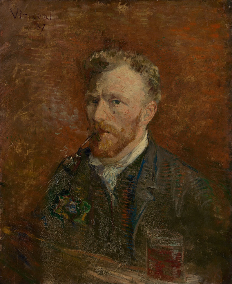 תמונת עצמי עם כוס - Vincent van Gogh