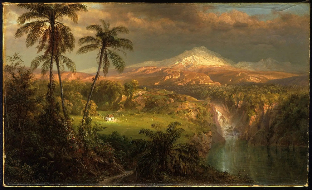 Averses passagères sous les tropiques - Frederic Edwin Church image 1 reproduction artisanale de tableau