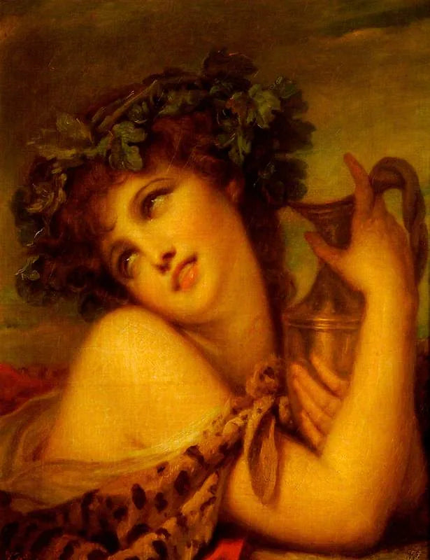 Bacchante עם אמפורה - ז'אן-בטיסט גרוז