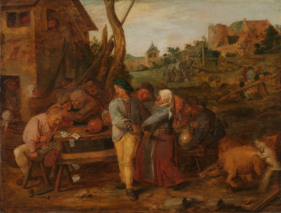 Bagarre paysanne - Adriaen Brouwer