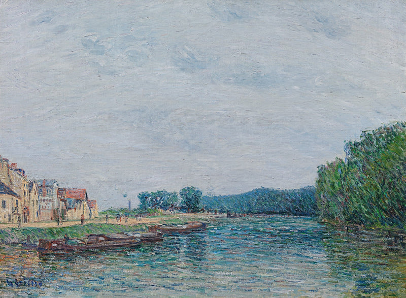 סירות, Quai du Pothuis – Pontoise – Gustave Loiseau