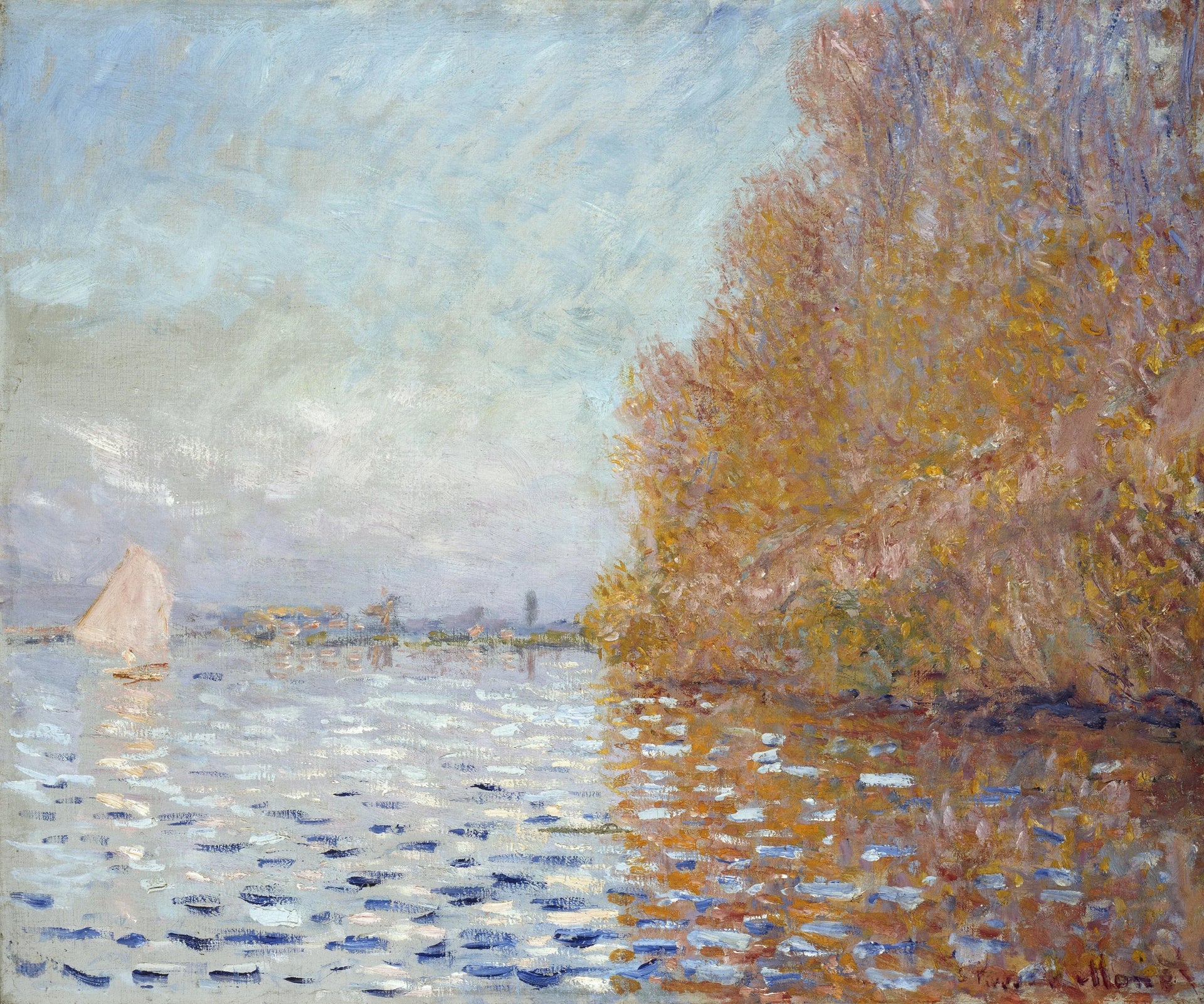 Le Bassin d’Argenteuil avec un voilier W331 par Claude Monet, 1874, National Gallery of Ireland